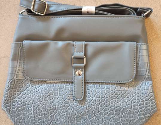 Ladies bag grey with shoulder strap