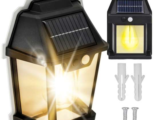 Solar LED Facade Lamp Wall Outdoor Bulb Motion Sensor