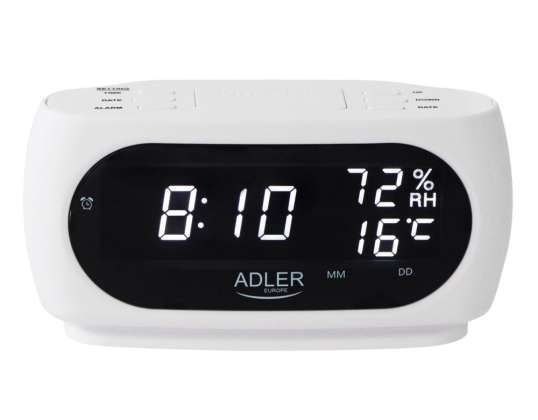 Adler AD 1186W Alarm clock with temperature, humidity, date measurement