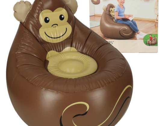 BESTWAY 75116 Inflatable armchair pouf monkey 70kg