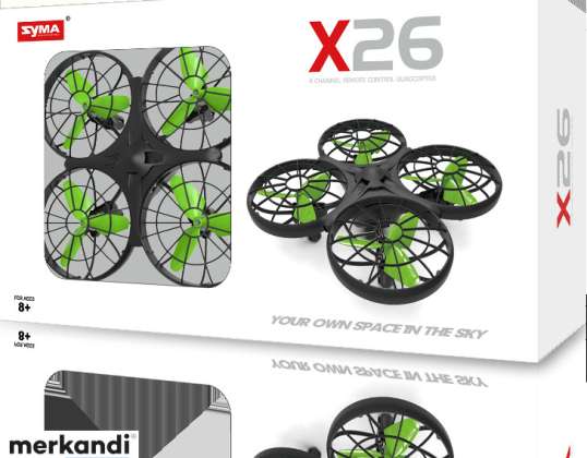 Távirányító RC Drone Syma X26 akadály elkerülése 2 4Ghz fej nélküli