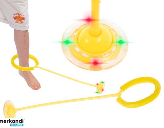 Hula hoop, skipping rope, yellow LED glowing ball