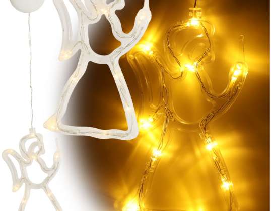 LED-uri suspendate lumini de Crăciun Decoration Angel 49cm 10 LED