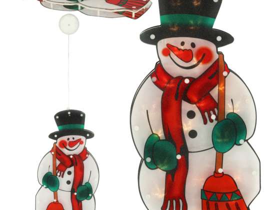 Lumini LED agățate decorațiuni de Crăciun Om de zăpadă 45cm