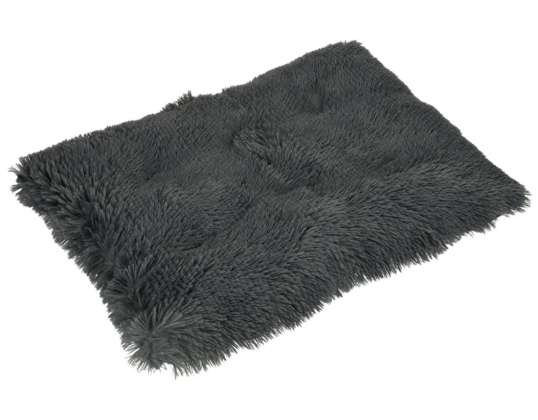 Bed for dog cat bed pillow 65 x 50 cm black