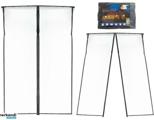 Mosquito net magnetic door mesh 160x230cm BLACK