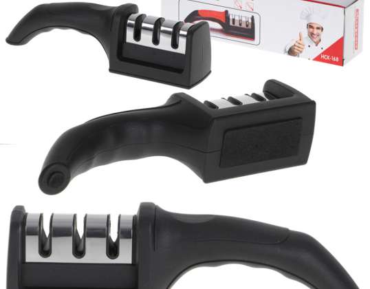 Three-phase 3-in-1 kitchen knife sharpener