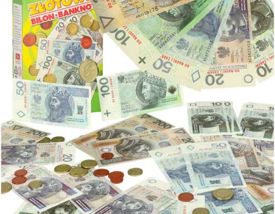 Geld voor het leren en spelen van Zloty munten en bankbiljetten 5 MULTIGRA
