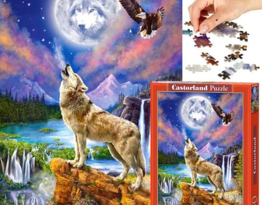 Legpuzzel 1500 stukjes Wolf Night 68 x 47 cm CASTORLAND