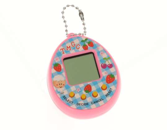 Тамагочи электронная игра для детей розовое яйцо