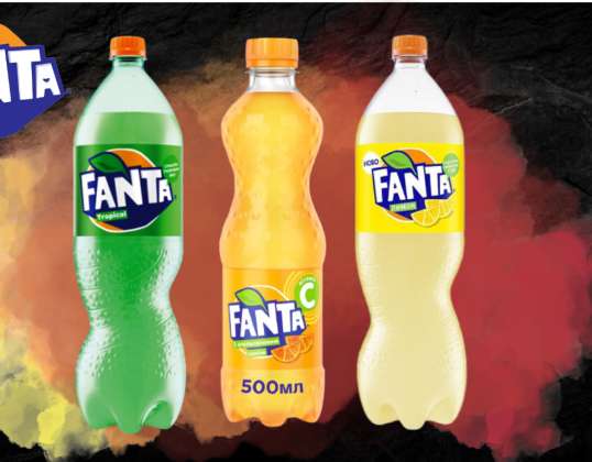 Fanta 500ml, ukrainische Herkunft, PET-Flasche