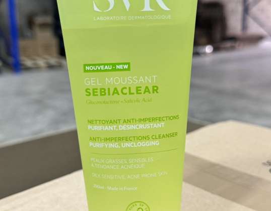 SVR SEBIACLEAR Foaming Gel 200ml - For Cleansing and Purification of Oily Skin