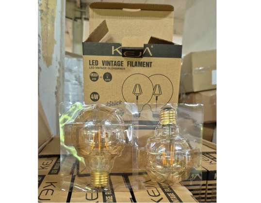 180 sets of 2 Keja G80 LED Vintage Light Bulbs Bulbs Lighting, Buy Remaining Stock Special Items Wholesale