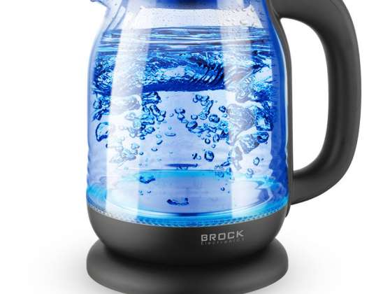 Wasserkocher aus Glas, 1,7L, 1850-2200W