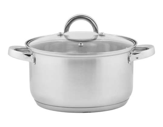 Smart pot 22 cm stainless steel lid gas induction 4l pot 4 liters