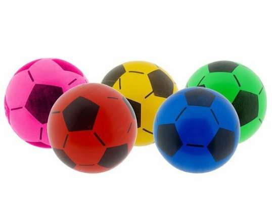 Voetbal plastic Stars 23 cm 5 assorti