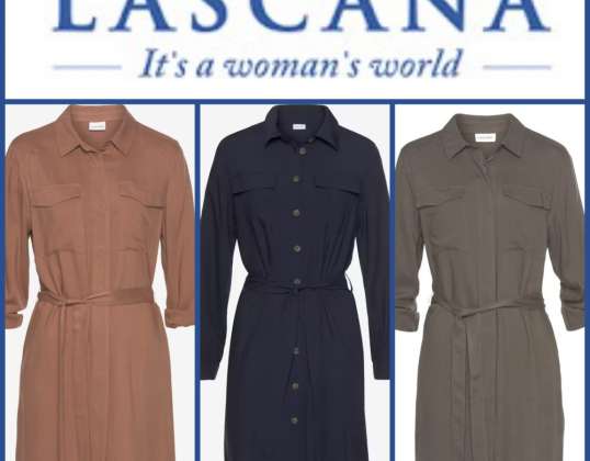 020143 shirt dresses for women from Lascana. Colour: navy blue, khaki, cappuccino