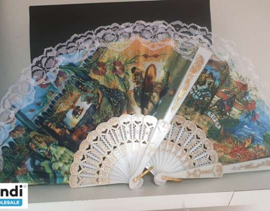 Wholesale Spanish Fans, Size 40 cm - Lot of 7200 Pieces