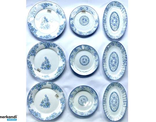 150 kg Ceramic and porcelain tableware by weight Designs and Models, Remaining Stock Pallets Wholesale