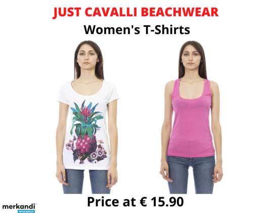 STOCK JUST CAVALLI ПЛЯЖНАЯ ЖЕНСКАЯ ФУТБОЛКА