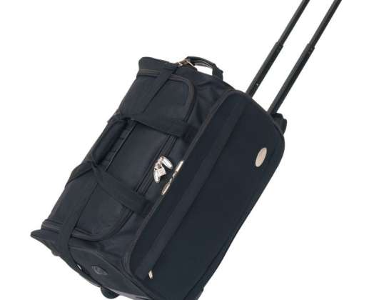 Leichte Trolley Reisetasche AIRPACK   Robuste und elegante Reisetasche in Schwarz