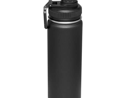 Vakuum Isolierflasche ARMY STYLE – Schwarze Thermoflasche für den robusten Einsatz