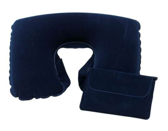 COMFORTABLE Inflatable Neck Pillow in Blue Ideal for travel