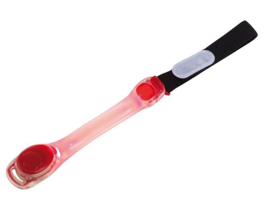 Safety Flashing Light JOGGER in Red Transparent and Effective for Runners