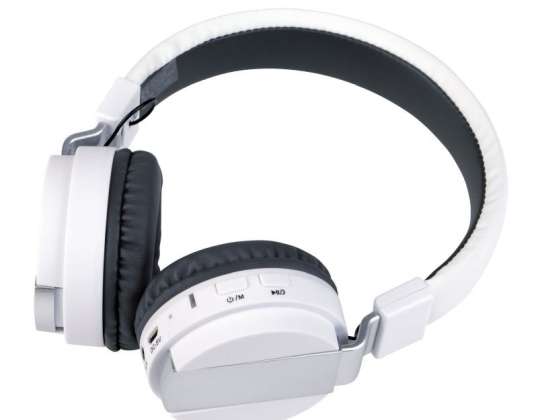 FREE MUSIC wireless headphones White wireless headsets for unlimited music enjoyment