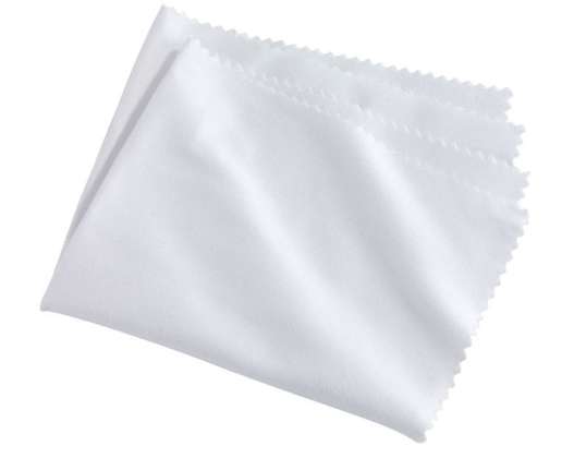 CLEAN UP microfiber glasses cleaning cloth in white – gentle & efficient