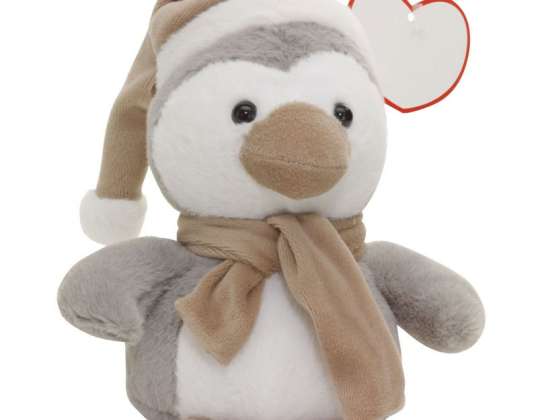 Cuddly soft plush penguin PIPITO grey stuffed penguin cuddly toy plush toy