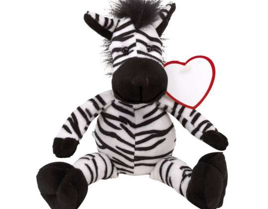 Cuddly soft plush zebra LORENZO black and white stuffed zebra cuddly toy plush toy