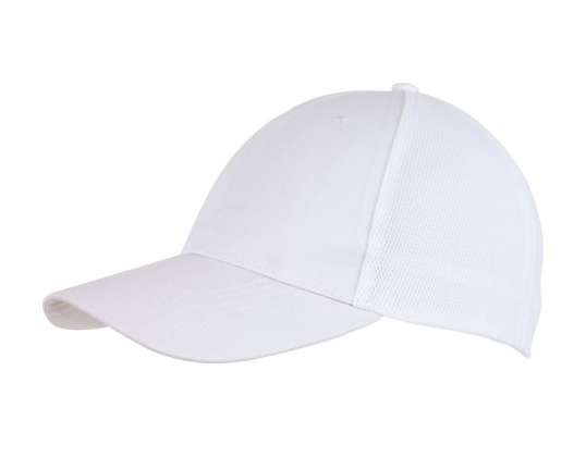 Klassische 6 Panel Cap PITCHER   Weißes Design für Damen und Herren   Zeitlos und Vielseitig