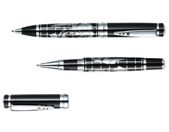 Writing Set INTERCONTINENTAL Black Silver High-quality writing set for stylish writing