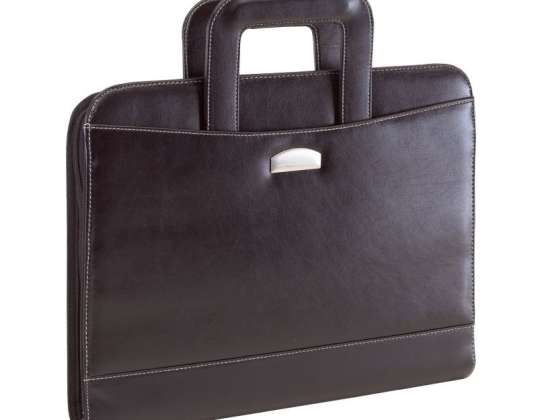 Noblesse Ring Briefcase in DIN A4 Format Black Organizer Document Folder