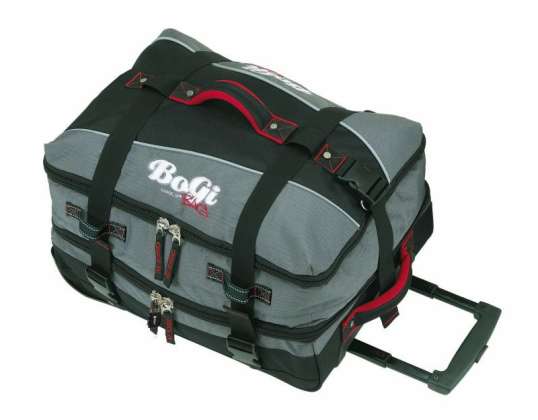 BoGi S Trolley Travel Bag Stylish in Grey Black