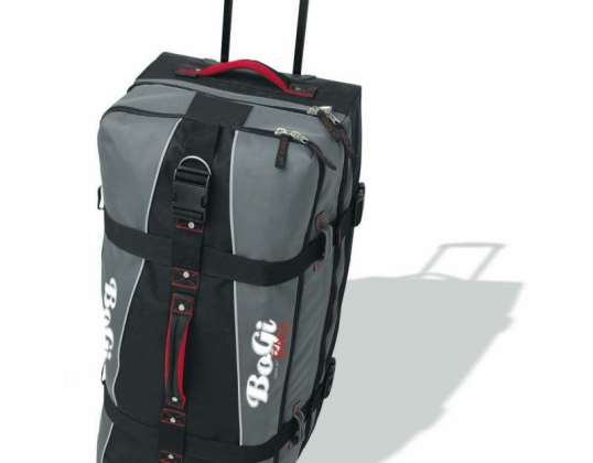 BoGi XL Trolley Travel Bag Grey Black Spacious and Stylish for Long Distance Travel