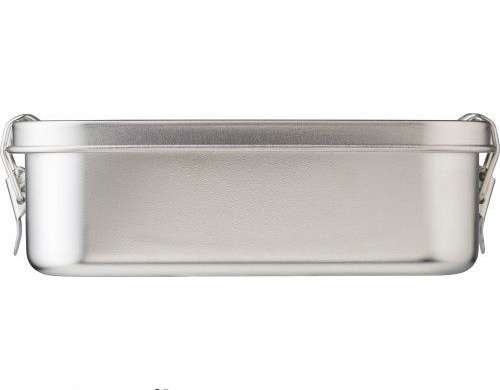 Stainless Steel Lunch Box Cheese Silver Sturdy &amp; Stylish Eco-Friendly Meal Storage