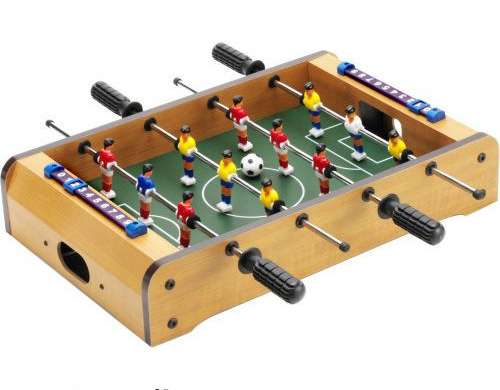 Alina Football Foosball Table – Colourful Fun Made of Wood, Plastic &amp; Metal