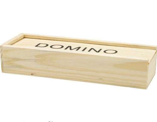 Domino game in wooden box Enid Braun: Classic game for families and leisure entertainment