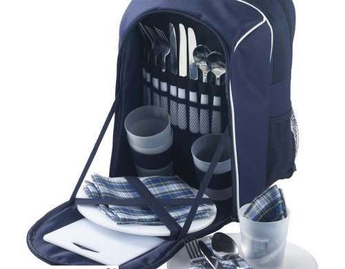 Picnic Backpack Made of Polyester Neo Blue Stylish &amp; Practical Backpack for Outdoor Activities