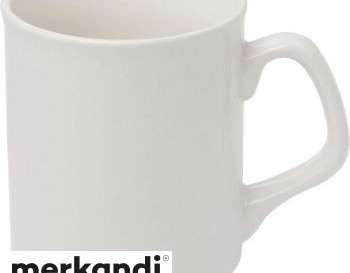 Jamie Porcelain Mug Plain White Modern Design 350ml