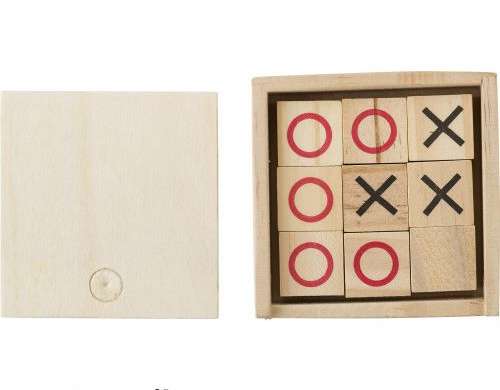 Jeu de Tic Tac Toe en bois Alessio Braun : un divertissement classique pour toute la famille