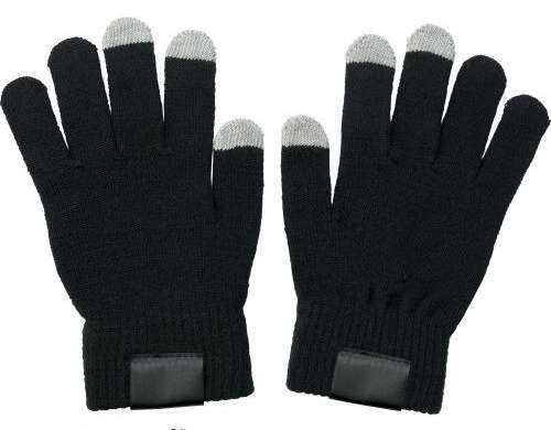 Gants en acrylique Elena Black : des accessoires élégants et réchauffants pour les journées froides