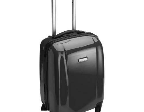 Durable ABS plastic trolley Verona in black Stylish & Practical