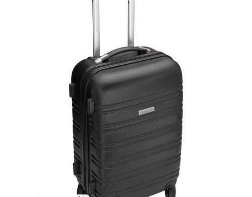 Robust ABS Plastic Trolley Serafina in Black Elegant &amp; Durable