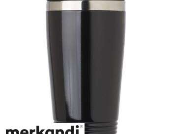 Stainless Steel Drinking Cup Velma 450 ml Jet Black Robust Beverage Cup