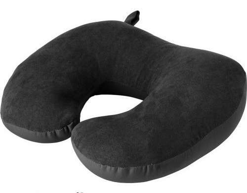 Fletcher Neck Support in Black Ergonomic Travel Pillow for Travel