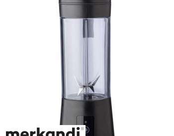 Cordless Smoothie Blender Santosh Black Portable Blender Made of ABS and PC Plastic