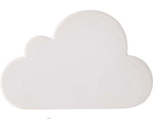 White Franco Anti Stress Cloud made of PU foam relaxation toy